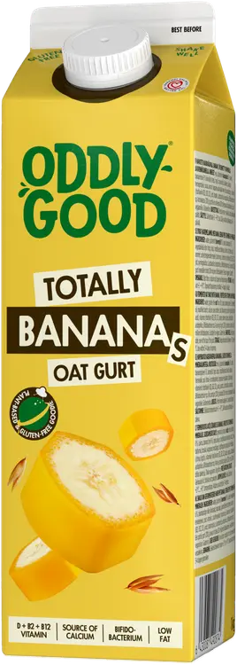 Oddlygood® kaurapohjainen gurtti 1 kg banaani gluteeniton