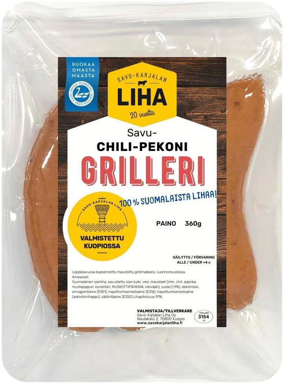 Savo-Karjalan Liha Oy Savuchilipekoni-grilleri 360g
