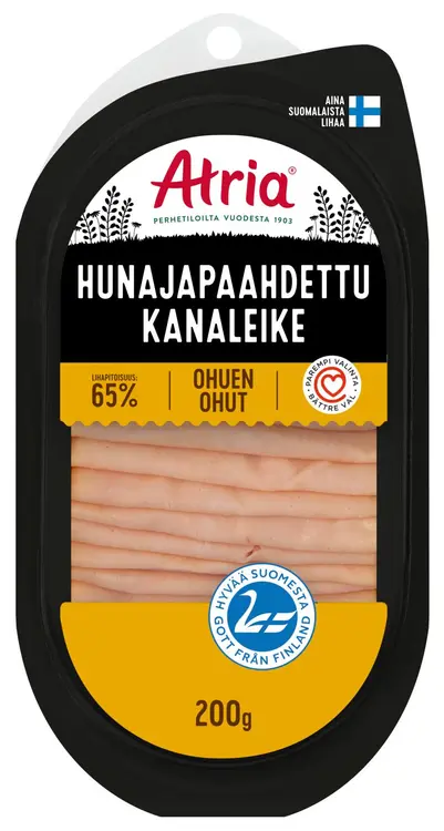 Atria Ohuen Ohut Hunajapaahdettu Kanaleike 200g