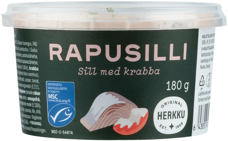 Herkku rapumarinoitu silli 180g