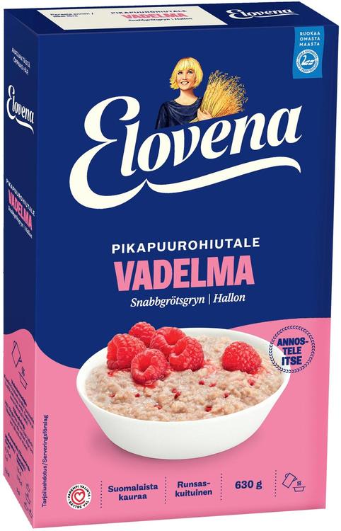 Elovena 630g vadelma pikapuurohiutale