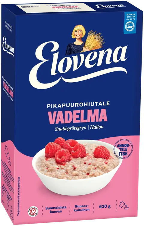 Elovena 630g vadelma pikapuurohiutale