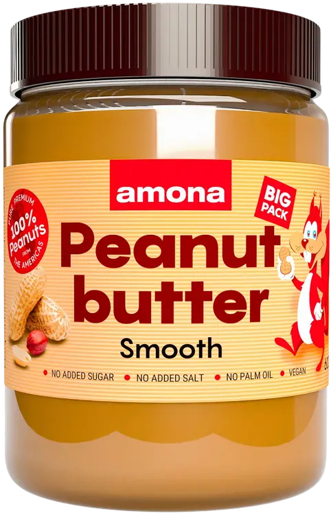 Amona maapähkinävoi 100% smooth 600g