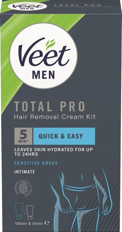 Veet Men Total Pro Ihokarvanpoistopakkaus 150ml