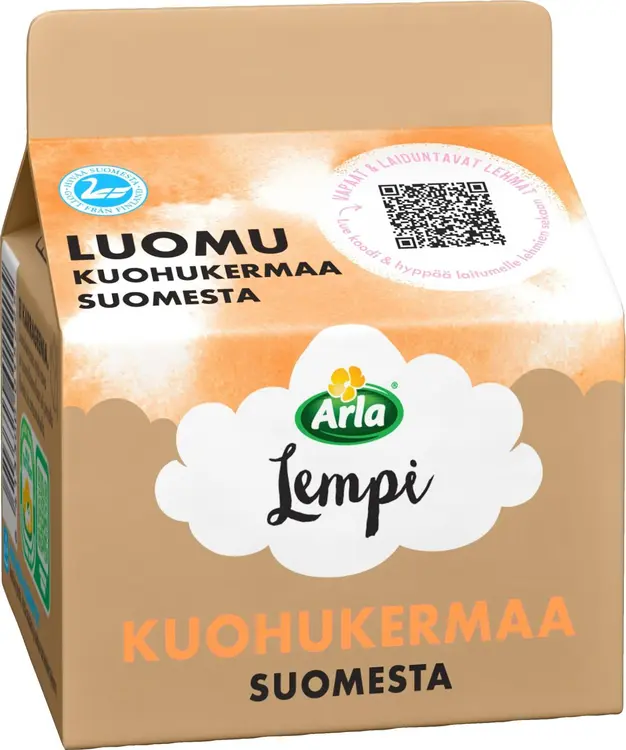 Arla Lempi Kuohukerma luomu 2 dl
