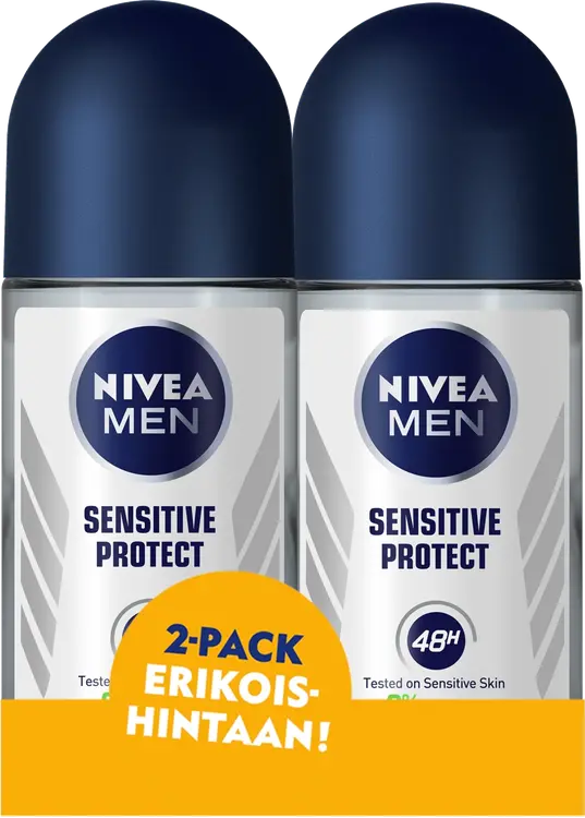 NIVEA MEN 2x50ml Sensitive Protect Deo roll-on -antiperspirantti