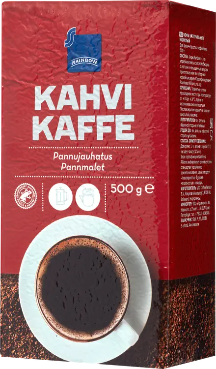 Rainbow 500g kahvi pannujauhatus