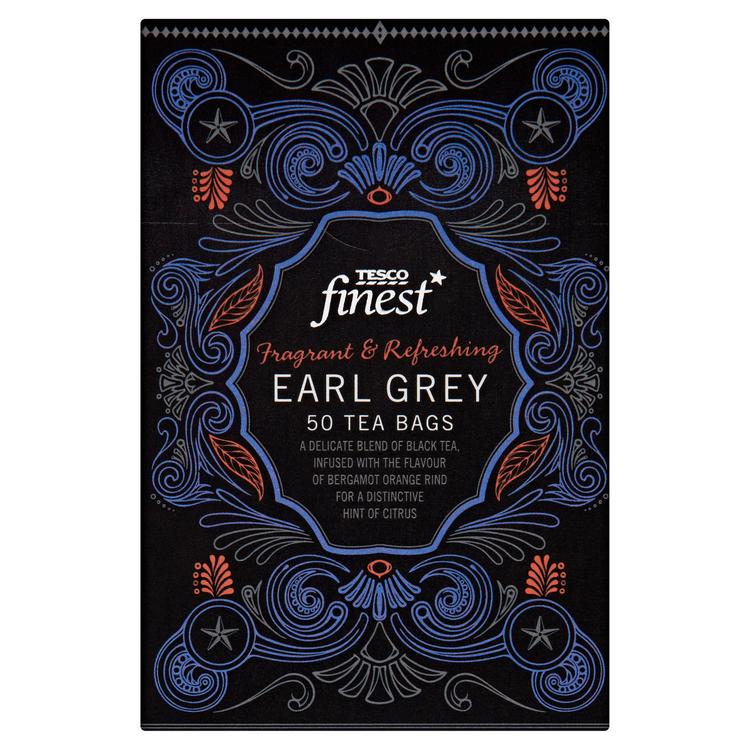 Tesco Finest 125g Earl Grey tee 50ps