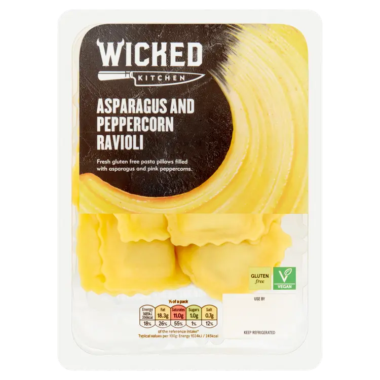 Wicked Kitchen - Spinach & Wild Garlic Ravioli 250g