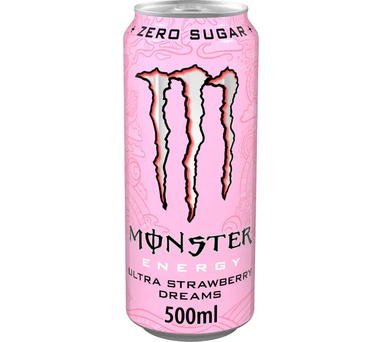 Monster Energy Ultra Strawberry Dreams energiajuoma tlk 0,5 L