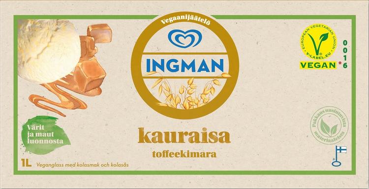 Ingman jäätelöpakkaus toffee 1L