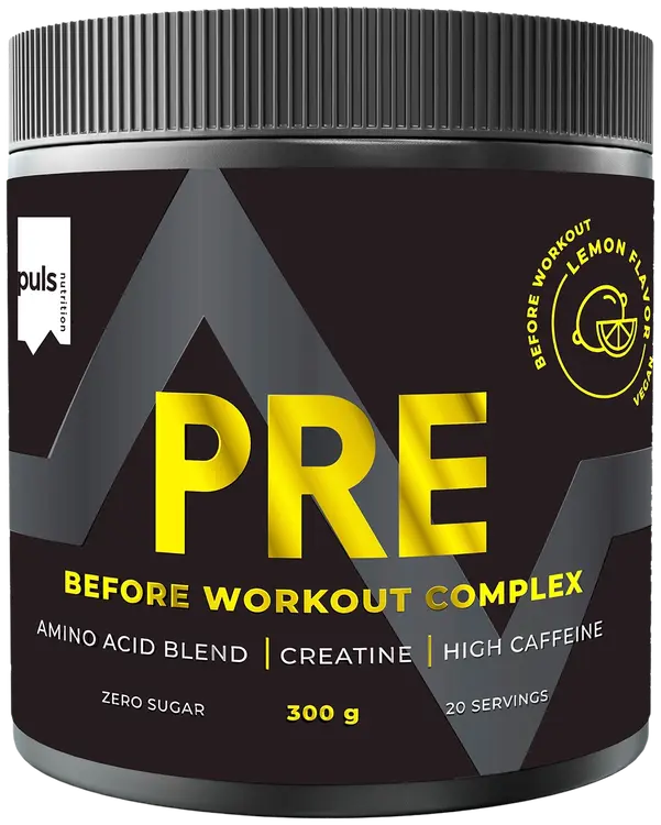 PULS Pre workout aminohappojuomajauhe sitruuna 300g