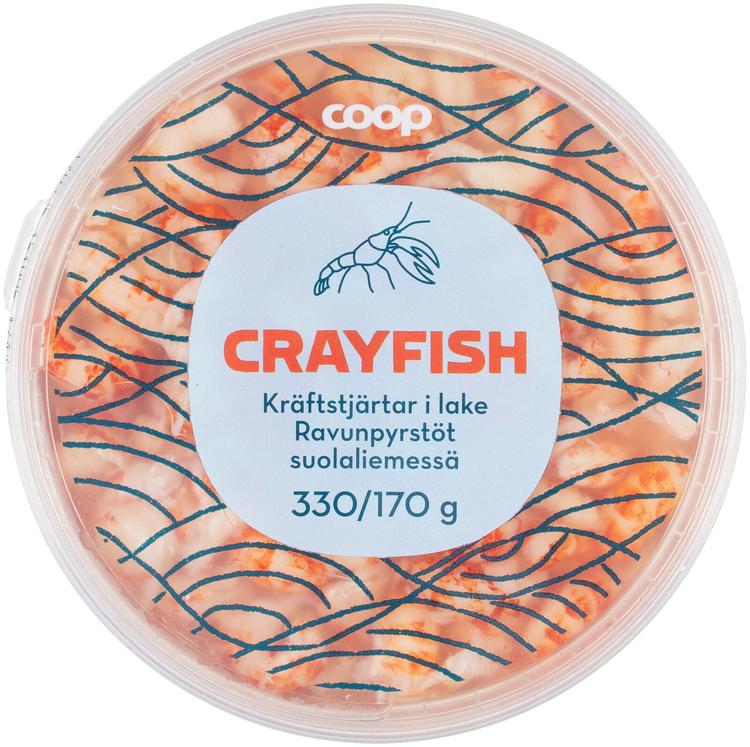 Coop ravunpyrstöt suolaliemessä ASC 330/170 g