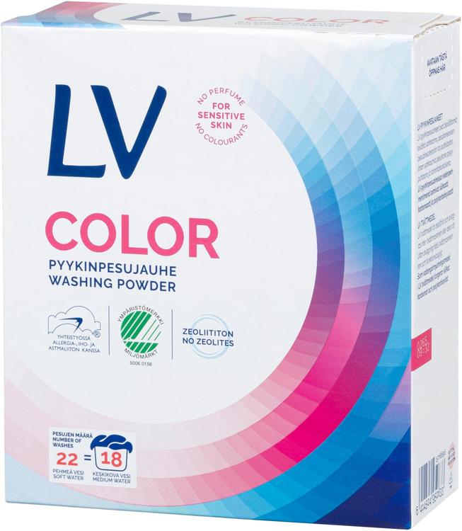 LV 750g Color pyykinpesujauhe Joutsenmerkitty