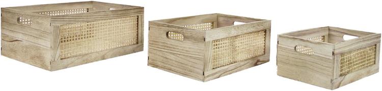 Puulaatikko natural rattan M