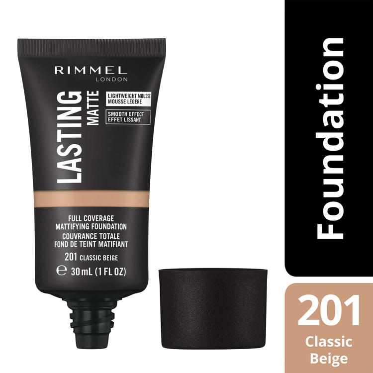 Rimmel Lasting Matte Foundation meikkivoide 30ml, 201 Classic Beige