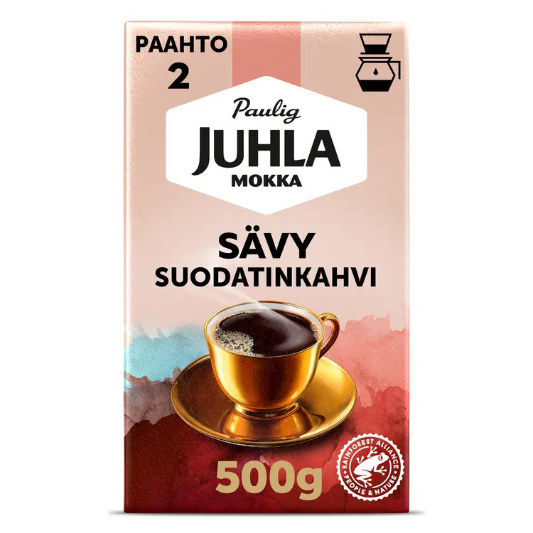 Paulig Juhla Mokka Sävy kahvi suodatinjauhatus 500g
