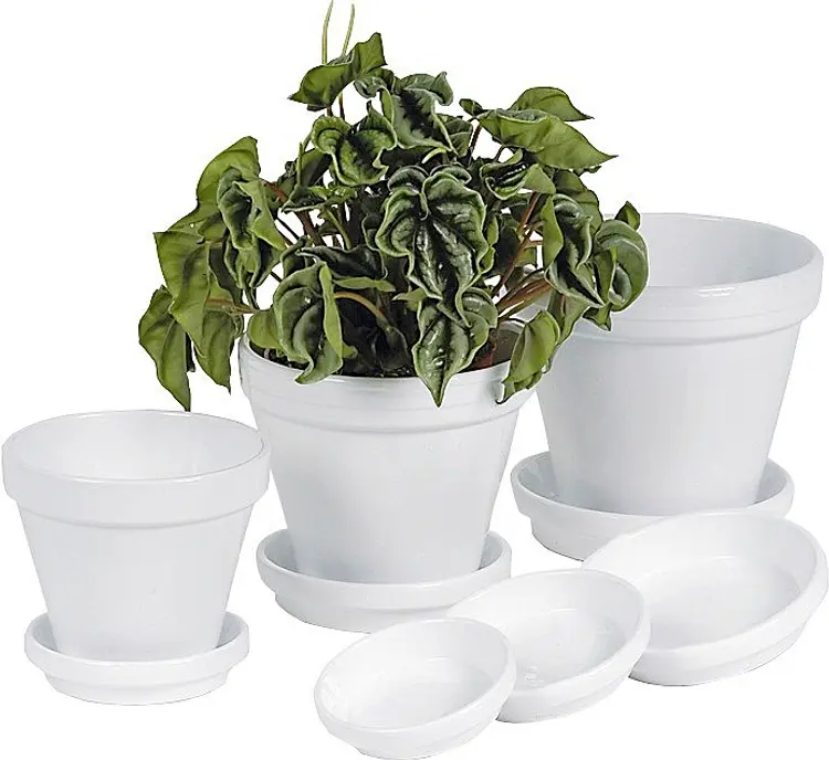 Scan-Pot saviruukku 16 cm valkoinen
