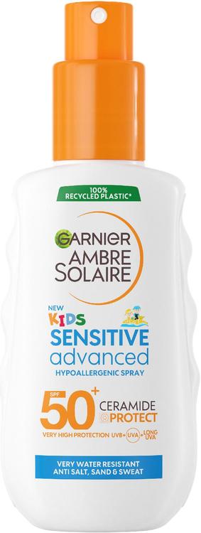 Garnier Ambre Solaire Sensitive Advanced Kids SPF50 Aurinkosuoja herkälle iholle 150ml