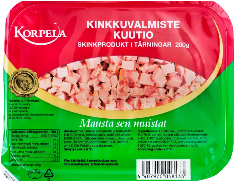 Korpela Kinkkuvalmistekuutio 200g