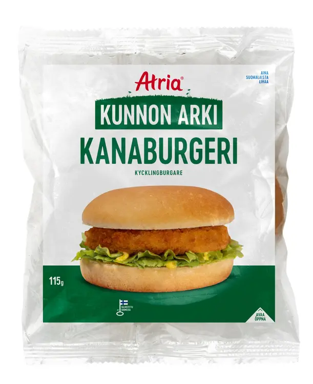 Atria Kunnon Arki Kanaburgeri 115g