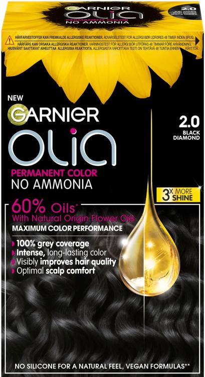 Garnier Olia 2.0 Black Diamond kestoväri 174ml