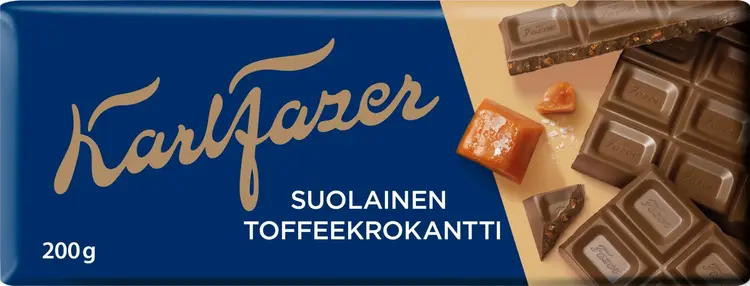 Karl Fazer suolainen toffeekrokantti suklaalevy 200g