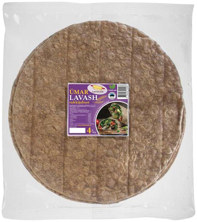 Ümar lavash rukkijahust 160 g