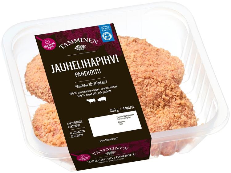 Tamminen jauhelihapihvi paneroitu 4kpl 330g