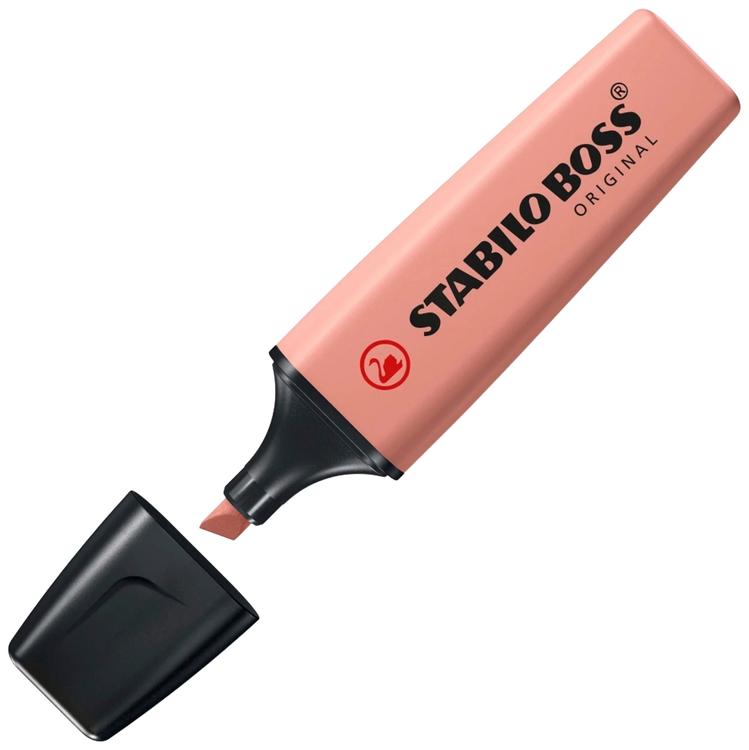 Tekstimarker boss original sienna punane