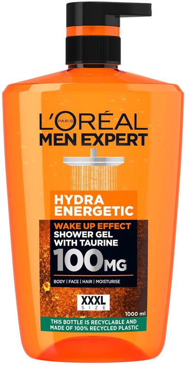 L'Oréal Paris Men Expert Hydra Energetic suihkugeeli normaalille iholle 1000 ml