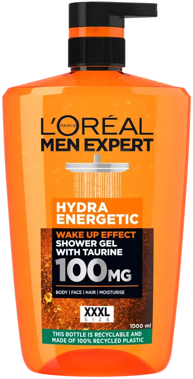 L'Oréal Paris Men Expert Hydra Energetic suihkugeeli normaalille iholle 1000 ml