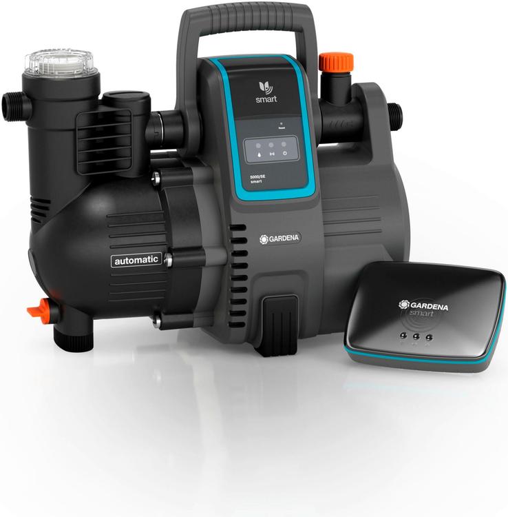 Gardena smart pressure pump set 5000/5E reitittimellä
