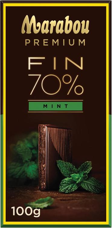 Marabou Premium FIN 70% Mint suklaalevy 100g