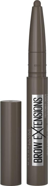 Maybelline New York Brow Extensions Fiber-Packed Pomade Crayon 07 Black Brown -voidemainen kulmakynä 0,4 g
