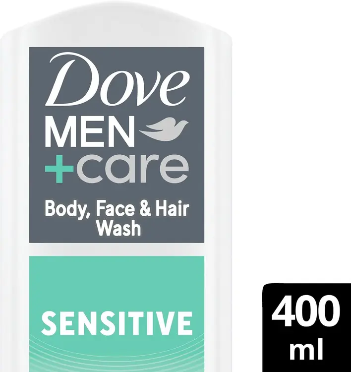 Dove Men+Care Sensitive Suihkusaippua kosteuttaa kuivan ja herkän ihon 400 ml