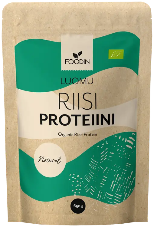 Foodin Riisiproteiini maustamaton luomu 650g