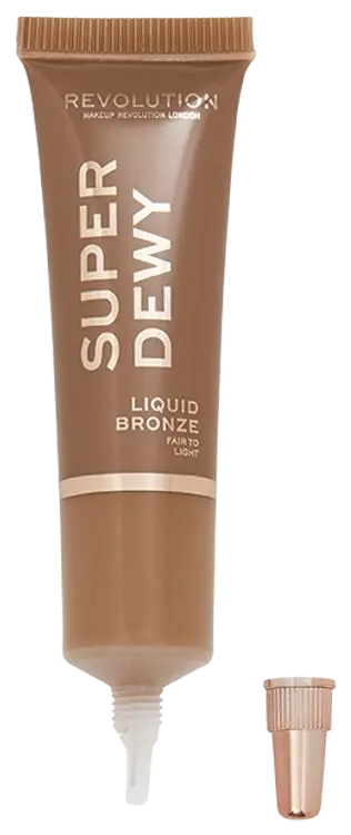 Makeup Revolution Superdewy Liquid Bronzer Fair to Light nestemäinen poskipuna 15ml