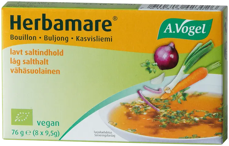 Herbamare® Kasvisliemikuutio 8x9,5g vähäsuolainen