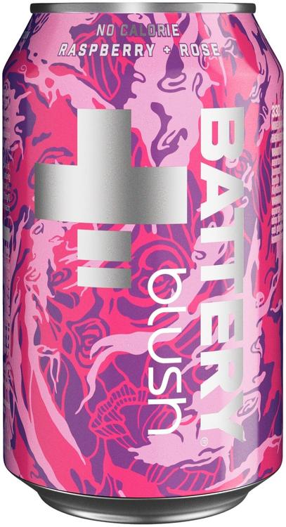 Battery No Calorie Vadelma + Ruusu energiajuoma tölkki 0,33 L