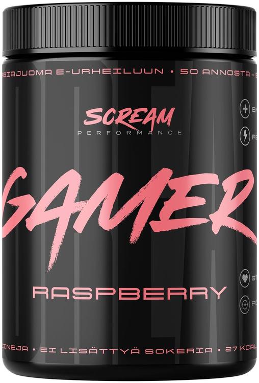 SportLife Nutrition SCREAM GAMER 500g Raspberry Energiajuoma e-urheiluun