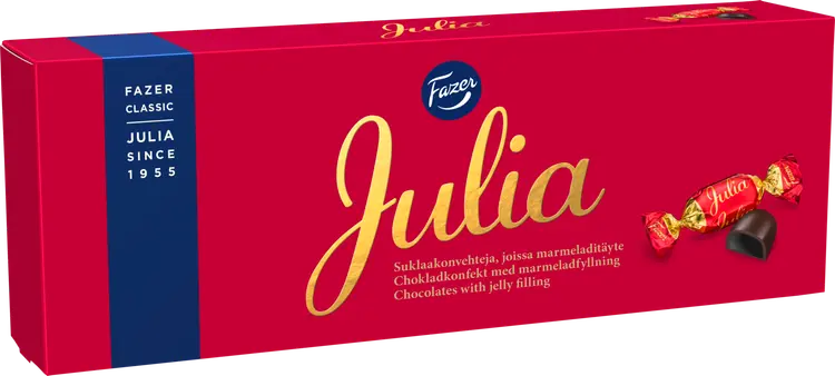 Fazer Julia marmeladitäytteinen tumma suklaakonvehti  320g