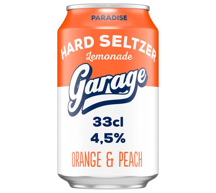 Garage Hard Seltzer Paradise Lemonade maustettu alkoholijuoma 4,5 % tölkki 0,33 L