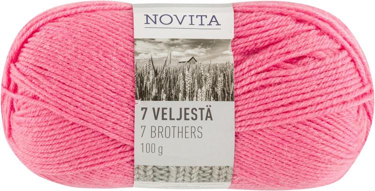 Novita 7 veljestä 100g villiruusu 514