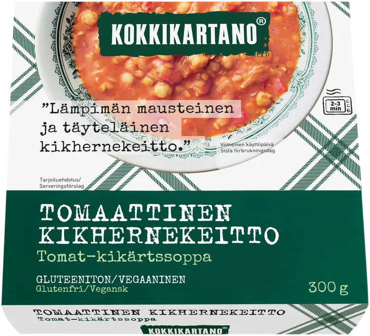 Kokkikartano Tomaattinen kikhernekeitto 300g