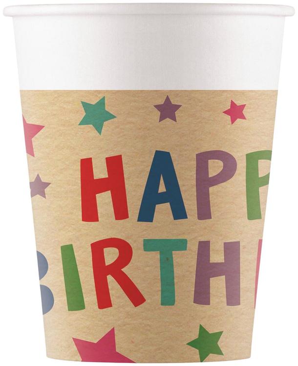 Kraft Happy Birthday with Stars FSC kartonkimukit 200ml