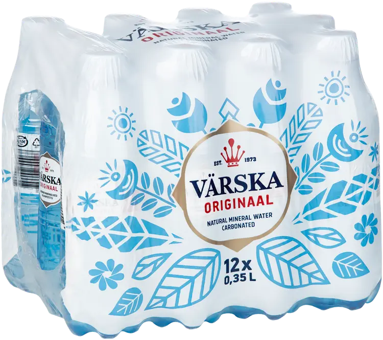 12xVärska Originaal luonnon mineraalivesi, hiilihapollinen 0,35L PACK PET