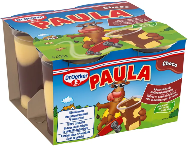 Dr. Oetker PAULA Vaniljavanukas ja suklaatäplät 4x125 g