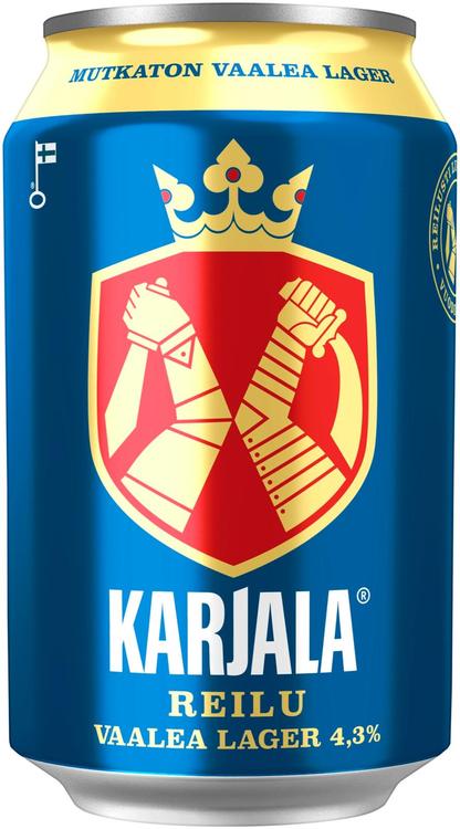 Karjala Reilu Lager olut 4,3% 0,33 l
