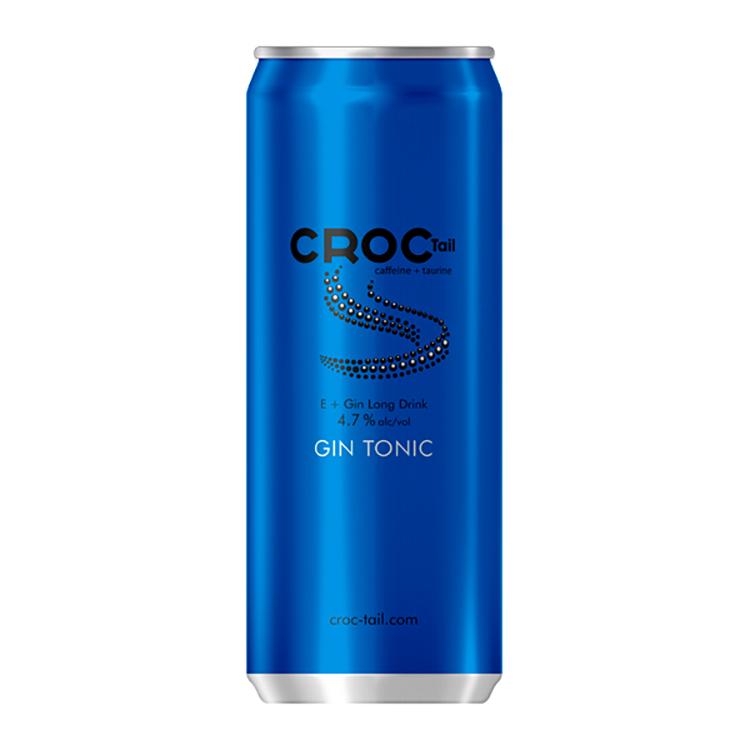 Croc Tail Gin Tonic E + Gin Long Drink alkoholijuoma 4,7% cocktail 330ml
